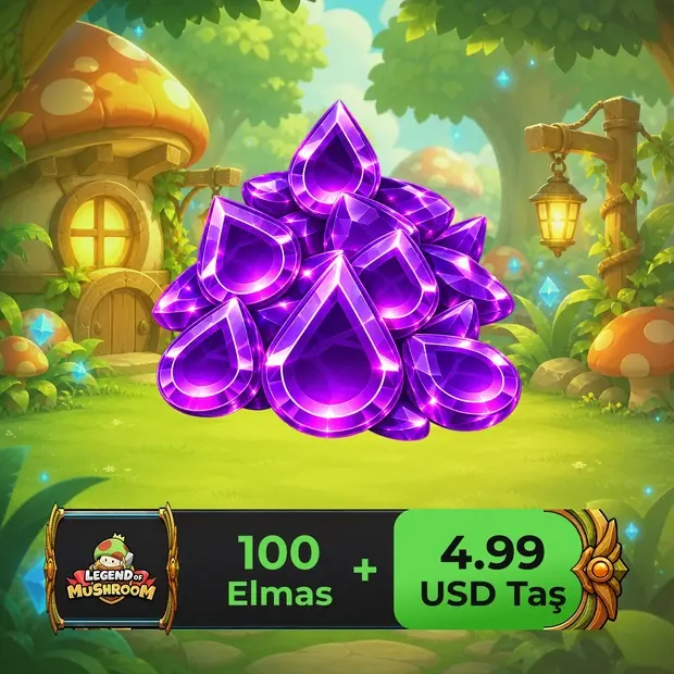 Legend of Mushroom 100 Diamonds + 4.99 USD Stone cover art