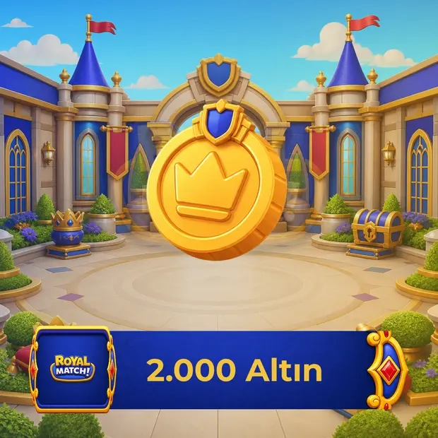 Royal Match 2.000 Altın - 100 TL Google Play Hediye Kodu kapak görseli