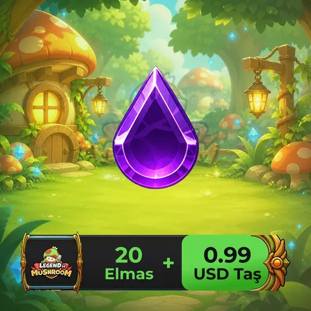 Legend of Mushroom 20 Diamonds + 0.99 USD Stone cover art