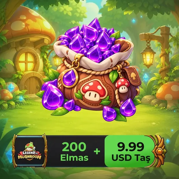 Legend of Mushroom 200 Diamonds + 9.99 USD Stone cover art