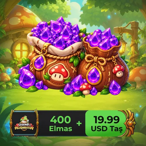 Legend of Mushroom 400 Diamonds + 19.99 USD Stones cover art