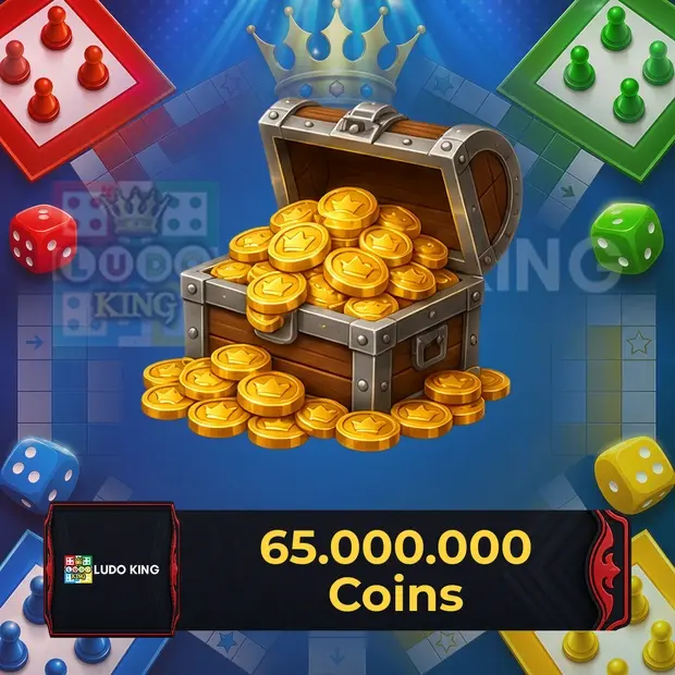 Ludo King 65,000,000 Coins cover art