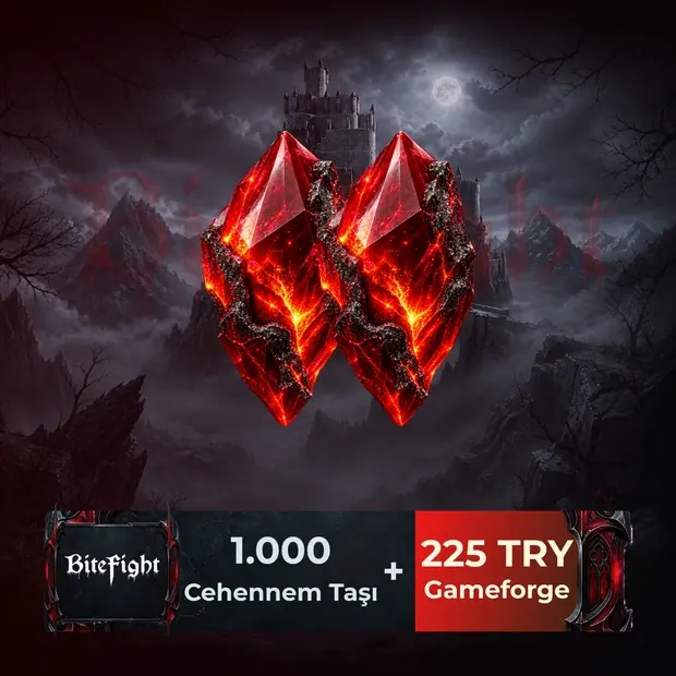 BiteFight 1.000 Cehennem Taşı - 225 TL Gameforge kapak görseli