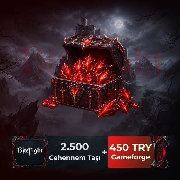 BiteFight 2.500 Cehennem Taşı - 450 TL Gameforge kapak görseli