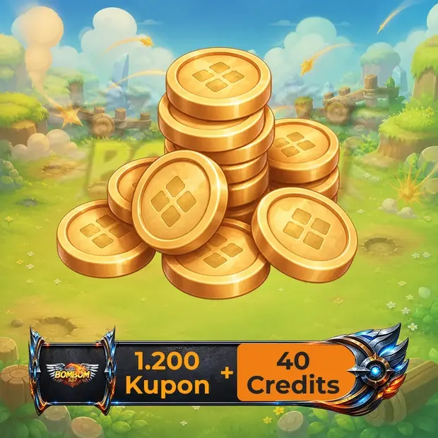 Bombom 1,200 Coupons - 40 Credits cover art