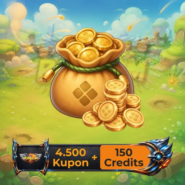 Bombom 4,500 Coupon - 150 Credits cover art