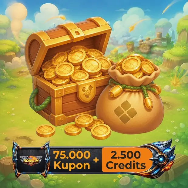 Bombom 75,000 Coupons - 2500 Credits cover art