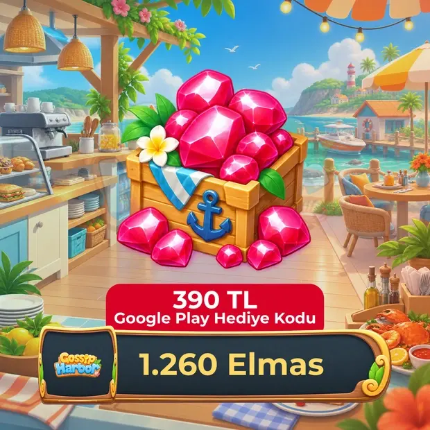 Gossip Harbor 1260 Elmas - 390 TL Google Play Hediye Kodu kapak görseli