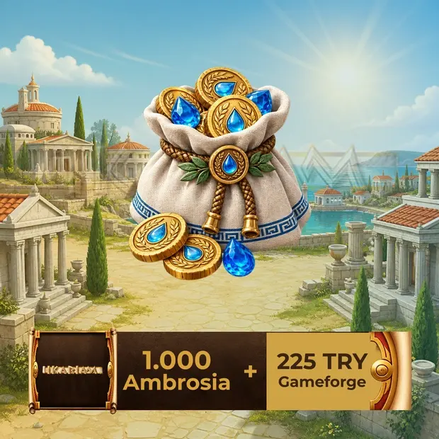 Ikariam 1,000 Ambrosia - 225 TL Gameforge cover art