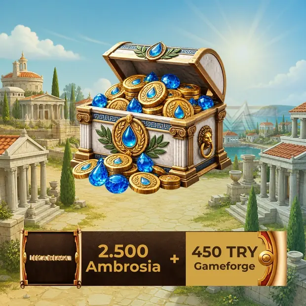 Ikariam 2.500 Ambrosia - 450 TL Gameforge kapak görseli