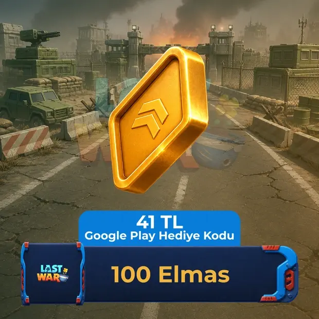 Last War: Survival 100 Diamonds - 41 TL Google Play Gift Code cover art