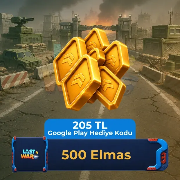Last War: Survival 500 Diamonds - 205 TL Google Play Gift Code cover art