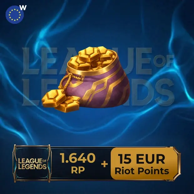 League of Legends 1,640 RP