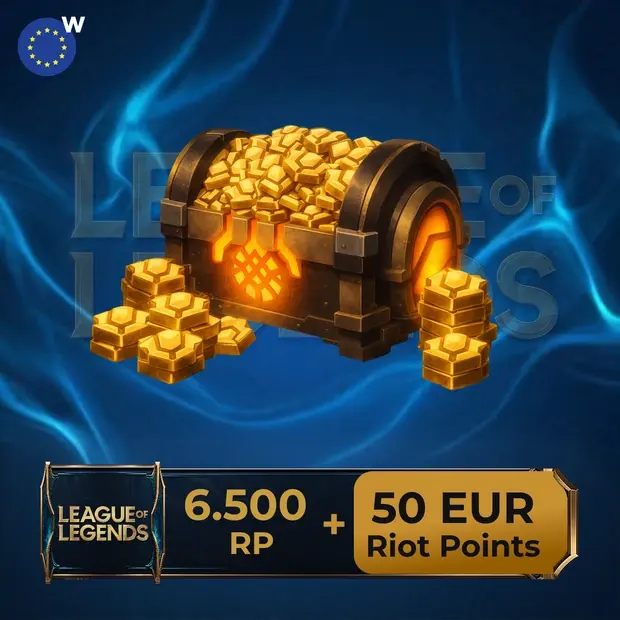League of Legends 6500 RP cover art