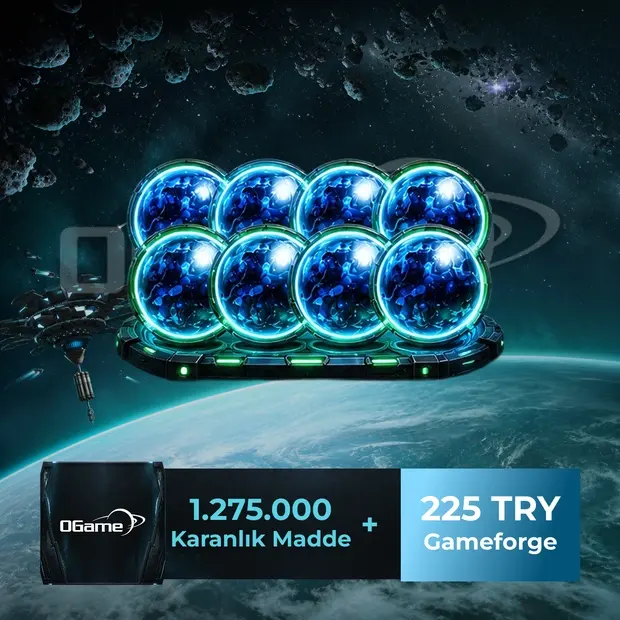 OGame 1.275.000 Karanlık Madde - 225 TL Gameforge kapak görseli