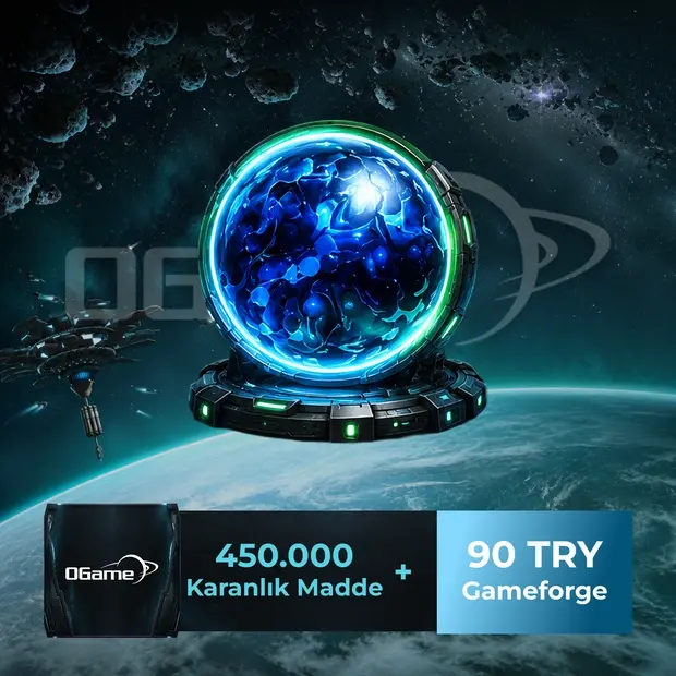 OGame 450,000 Dark Matter - 90 TL Gameforge cover art