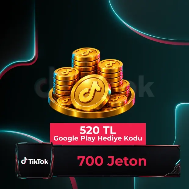 TikTok 700 Coins - 520 TL Google Play Gift Code cover art