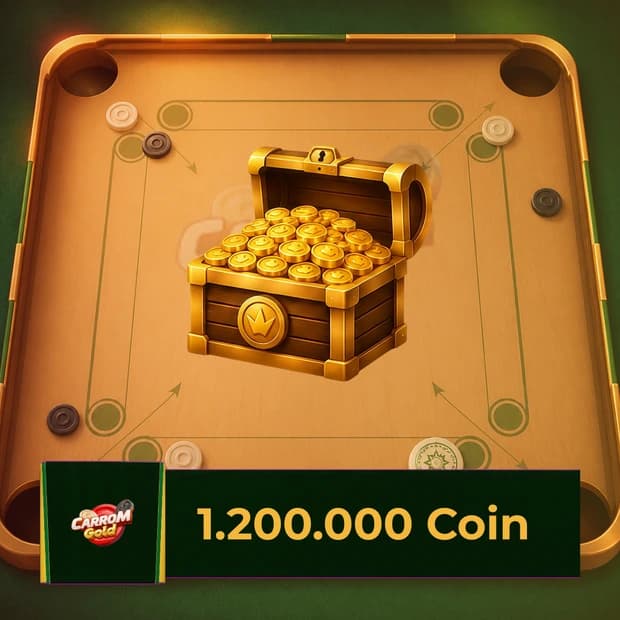 Carrom Gold 1,200,000 Coin