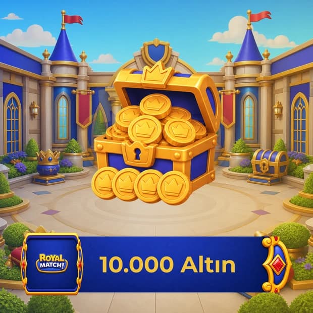 Royal Match 10,000 Gold - 1,000 TL Google Play Gift Code