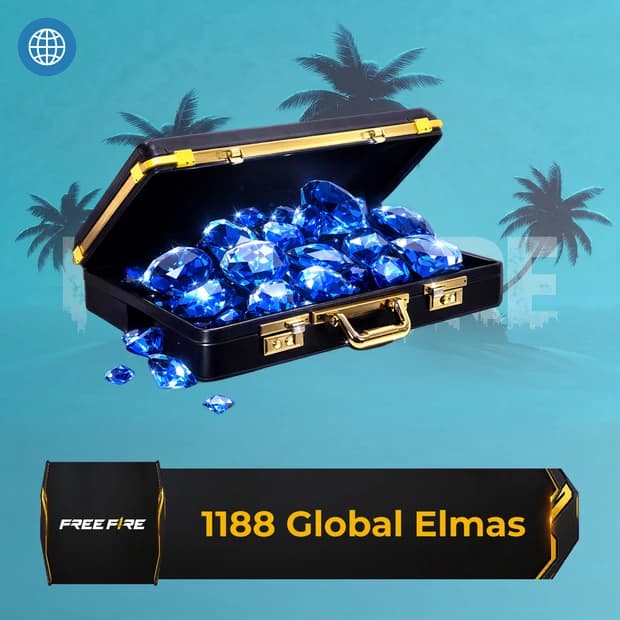 Free Fire 1,188 Diamonds Global