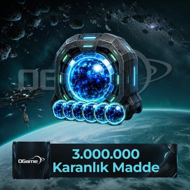 OGame 3,000,000 Dark Matter - 450 TL Gameforge