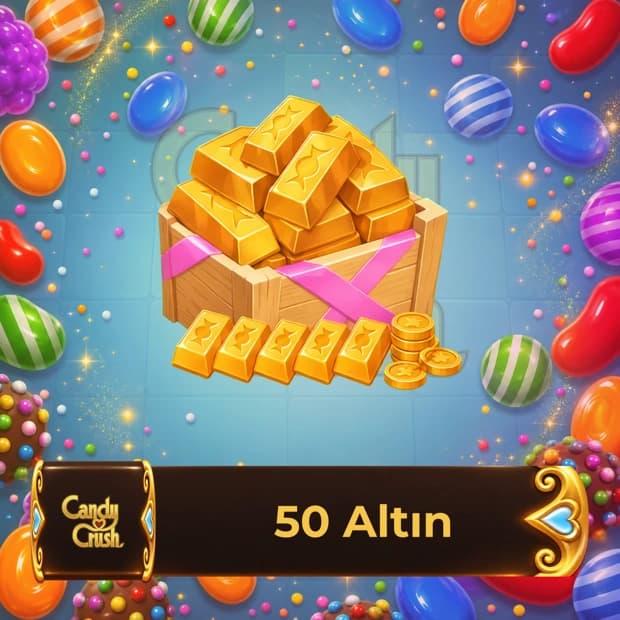 Candy Crush Saga 50 Gold - 350 TL Google Play Gift Code