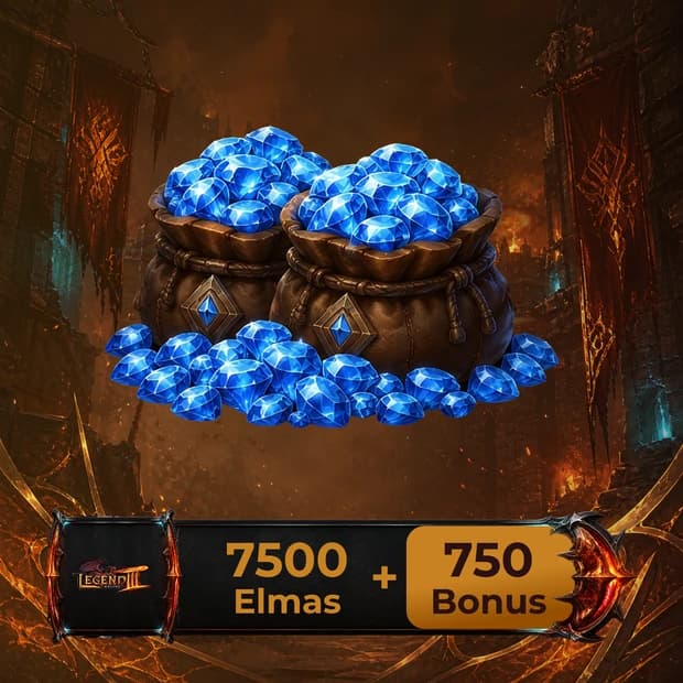 Legend Online 7,500 + 750 Diamonds