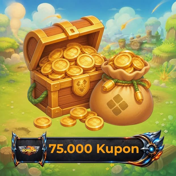 Bombom 75,000 Coupons - 2,500 Credits