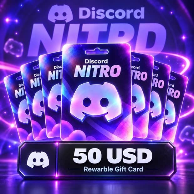 Discord Nitro 50 USD Gift Card (Rewarble)