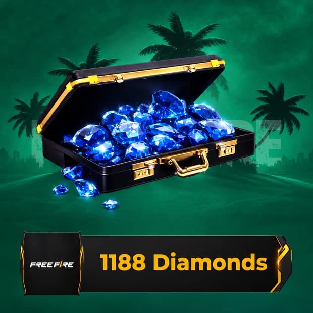 Free Fire 1,188 Diamonds Top-Up Global