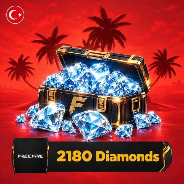 Free Fire 2,180 Diamonds Top-Up TR