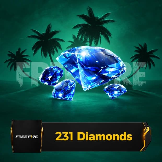 Free Fire 231 Diamonds Top-Up Global
