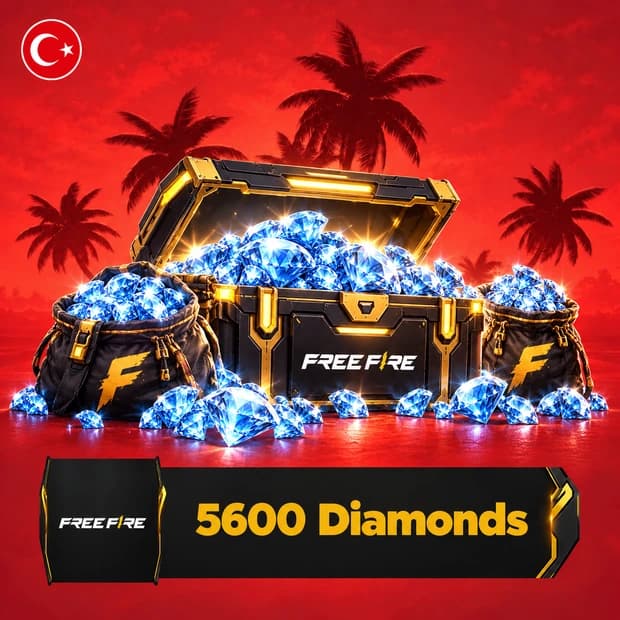 Free Fire 5,600 Diamonds Top-Up TR