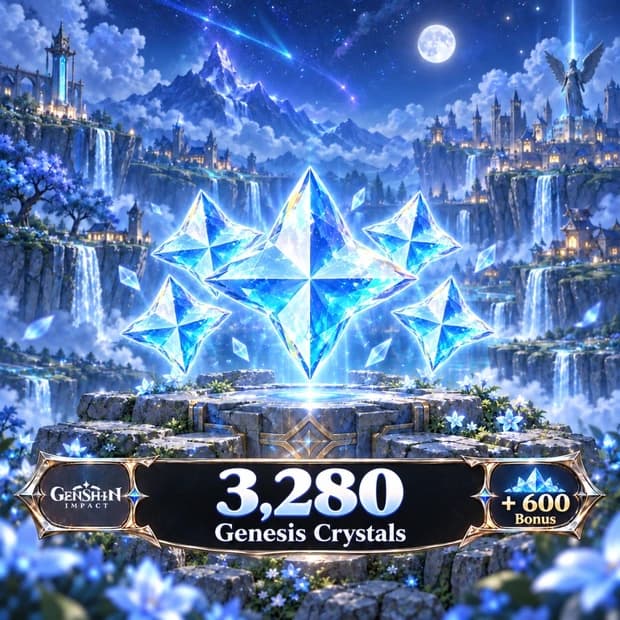 Genshin Impact 3,880 Genesis Crystal