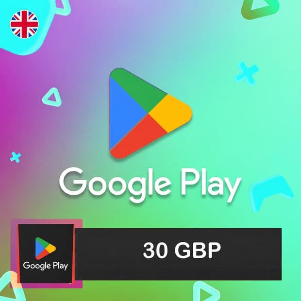 Google Play Hediye Kartı 30 GBP - İngiltere