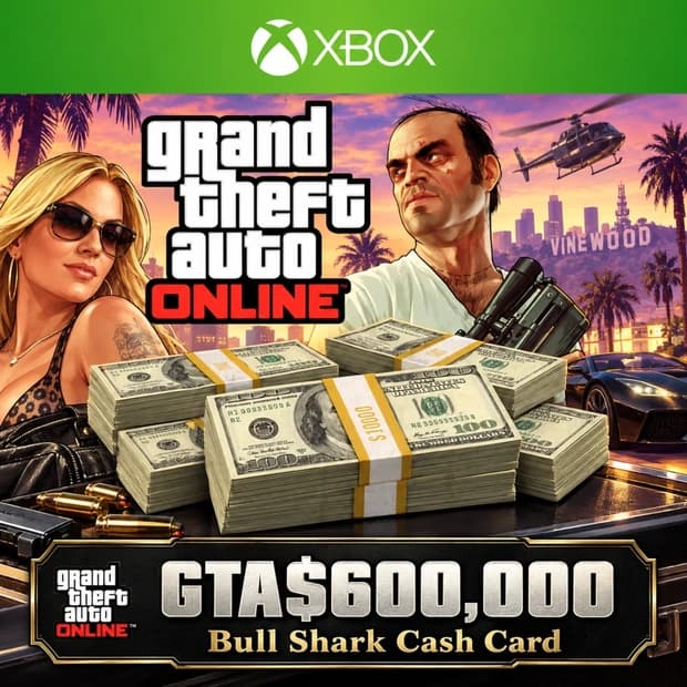 Grand Theft Auto Online - $600,000 Bull Shark Cash Card — Xbox One