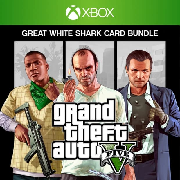 Grand Theft Auto V: Premium Online Edition & Great White Shark Card Bundle — Xbox One