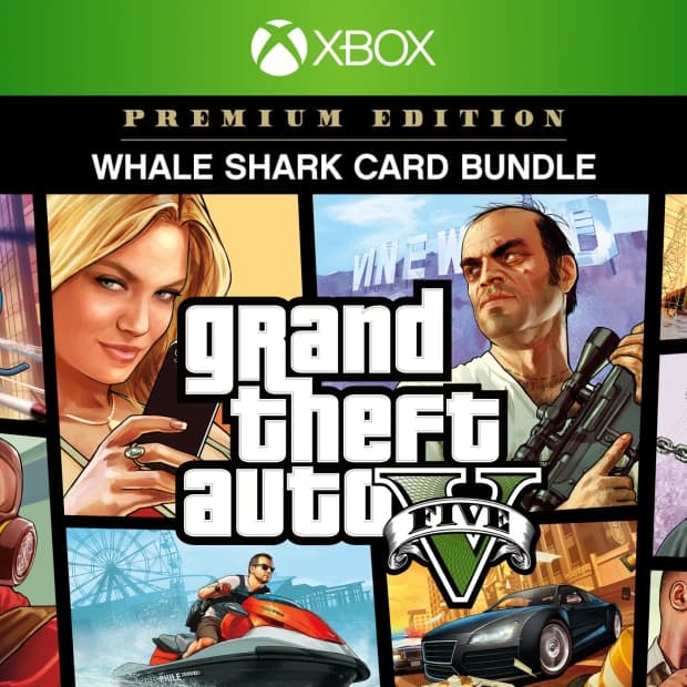 Grand Theft Auto V: Premium Online Edition & Whale Shark Card Bundle — Xbox One