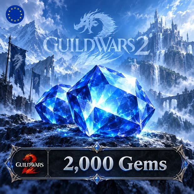 Guild Wars 2 2,000 Gems - Europe