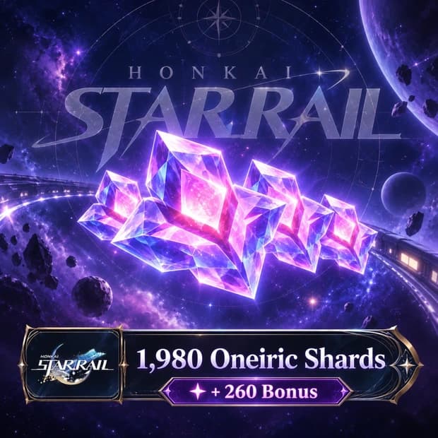 Honkai Star Rail 1,980 + 260 Oneiric Shard - America Server