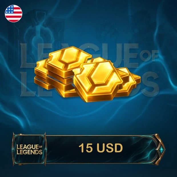 League of Legends 15 USD RP - ABD