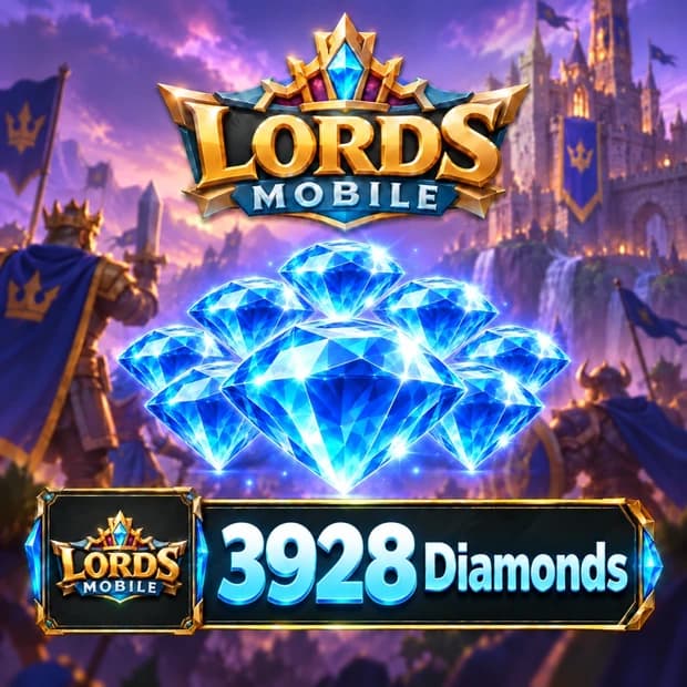 Lords Mobile 3,928 Diamonds