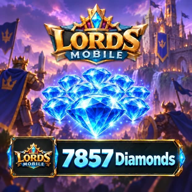 Lords Mobile 7,857 Diamonds