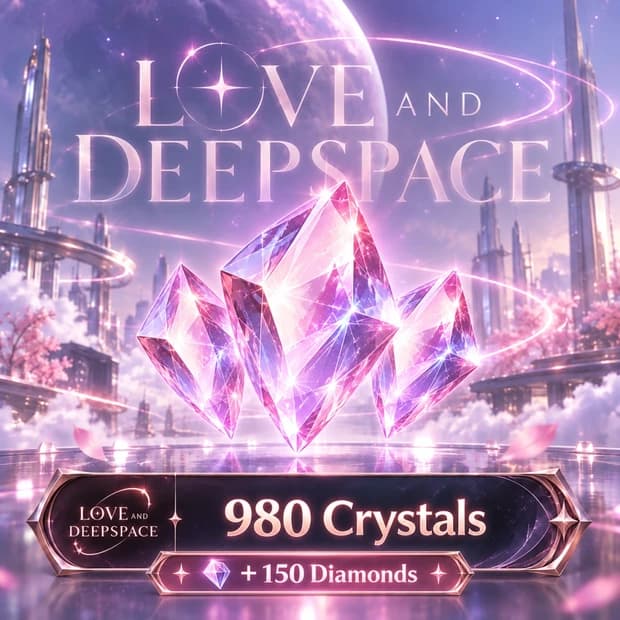 Love and Deepspace 980 Crystal + 150 Diamond