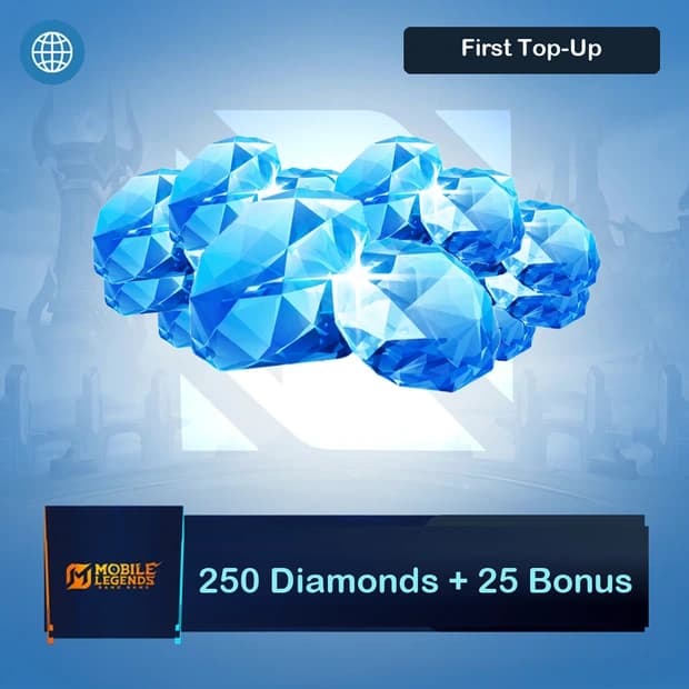 Mobile Legends 275 Diamonds (First Top Up) Global
