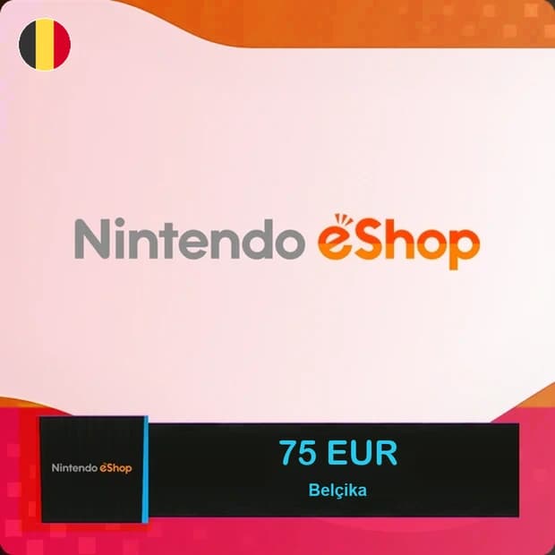 Nintendo Gift Card 75 EUR - Belçika