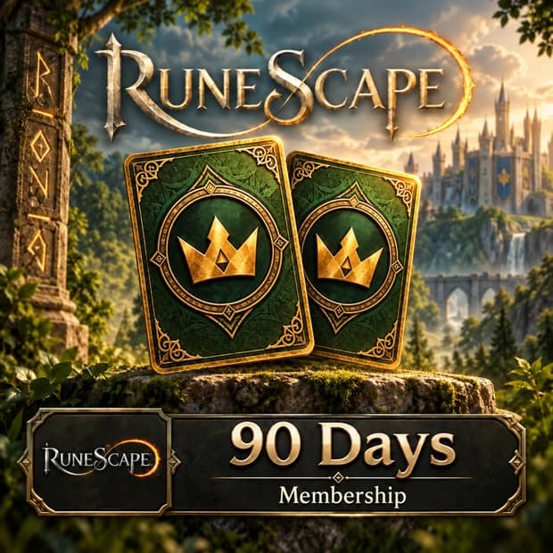 RuneScape 90 Days Membership Card