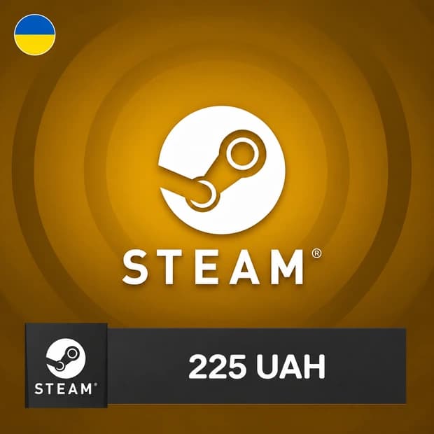 Steam Wallet Code 225 UAH - Ukraine