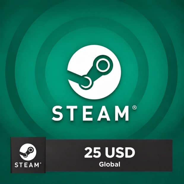 Steam Wallet Code 25 USD - Global
