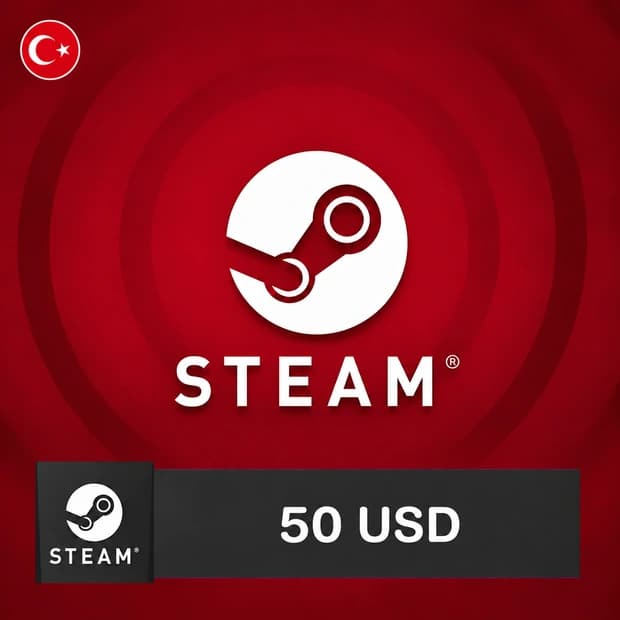 Steam Wallet Code 50 USD - Turkey